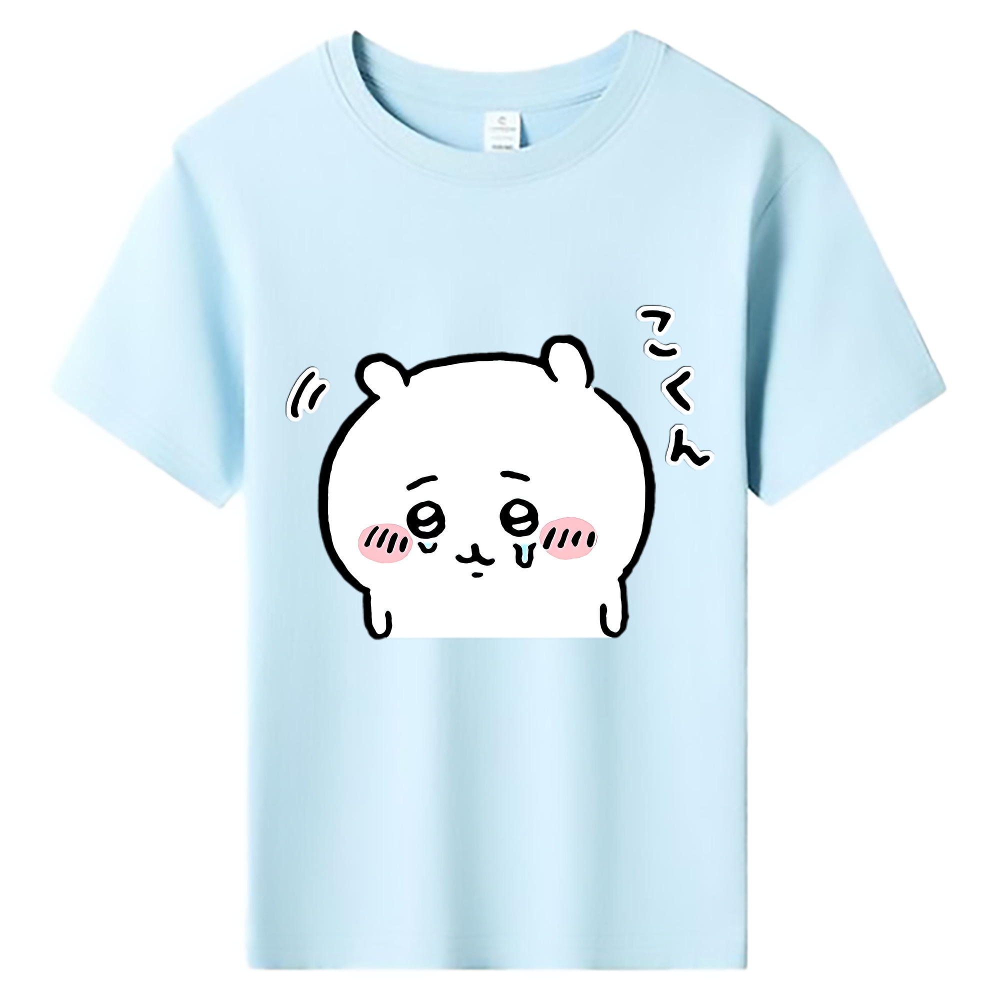 （画像用） ちいかわ ちいかわ Chii-kawa chiikawa 綿100％キッズTシャツ（フロントプリント）